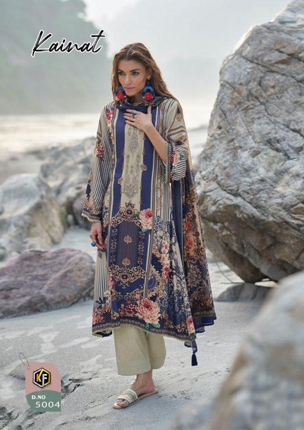 Keval Kainat 5 Luxury Lawn Collection Karachi Dress Material